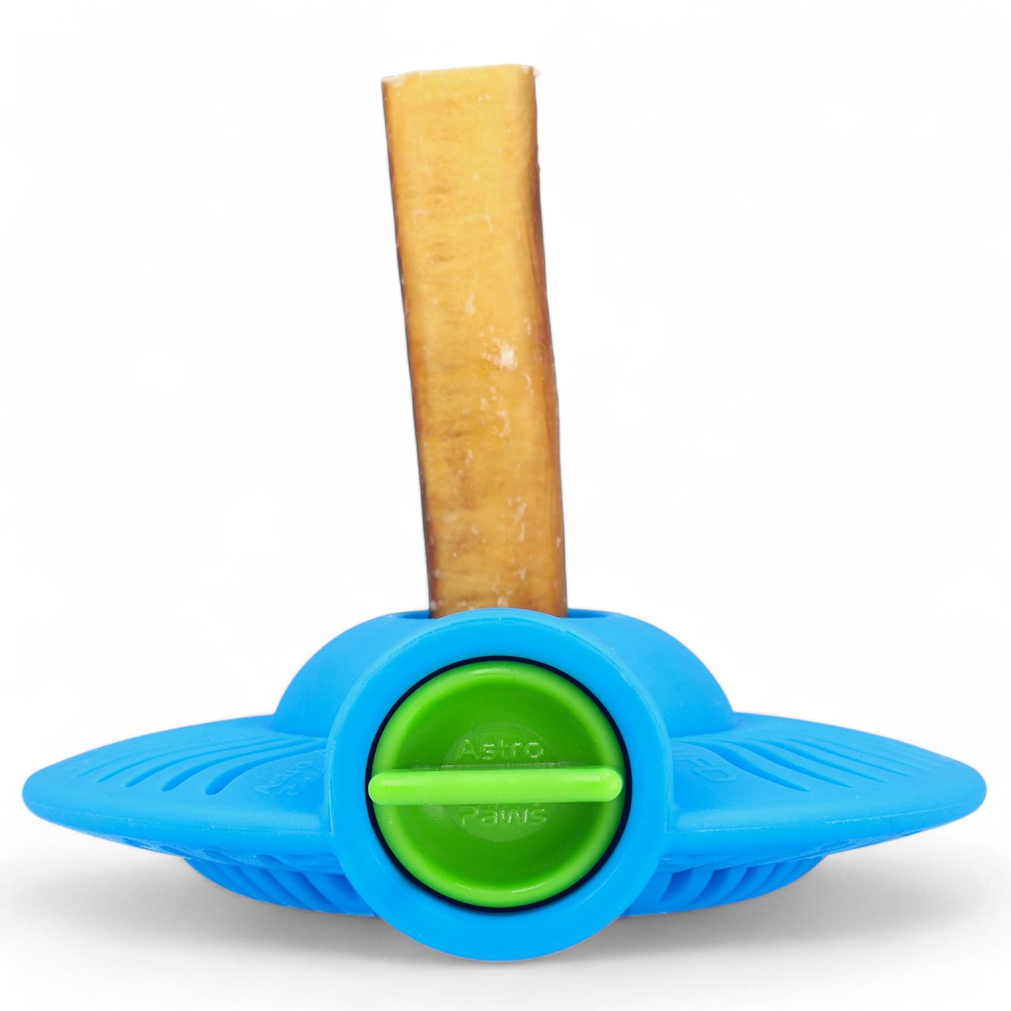 Astro Paws UFO Bully Stick Holder & Lick Mat - Flexible Resilient Quiet on Floors Teeth-Safe Safety Device for Dogs - Prevents Swallowed Ends Long-Lasting Dishwasher Safe