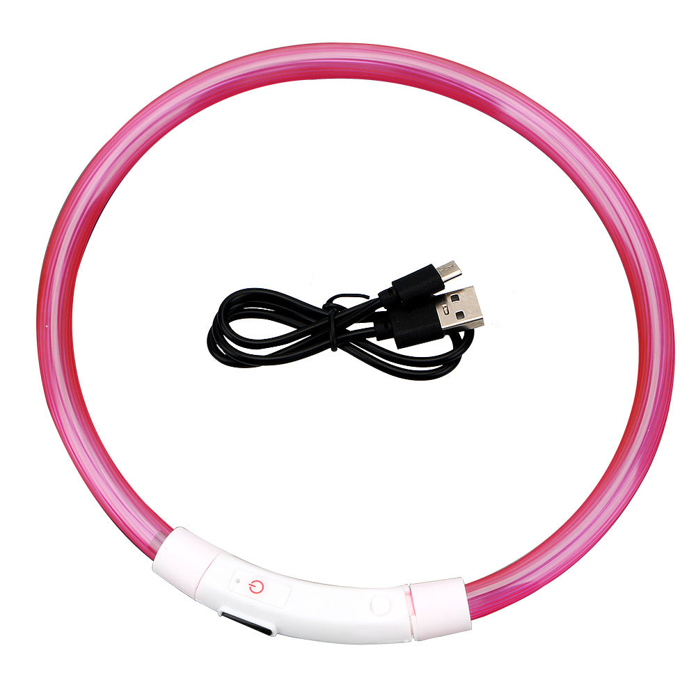USB Rechargeable Pet Luminous Collar with 3 Modes