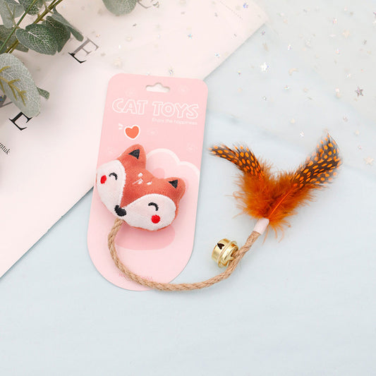 Playful Cat Feather & Bell Toy