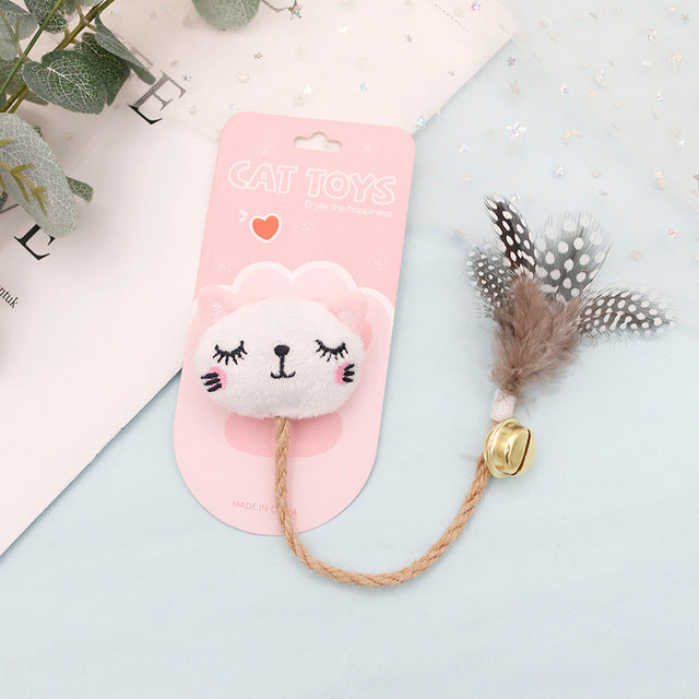 Playful Cat Feather & Bell Toy