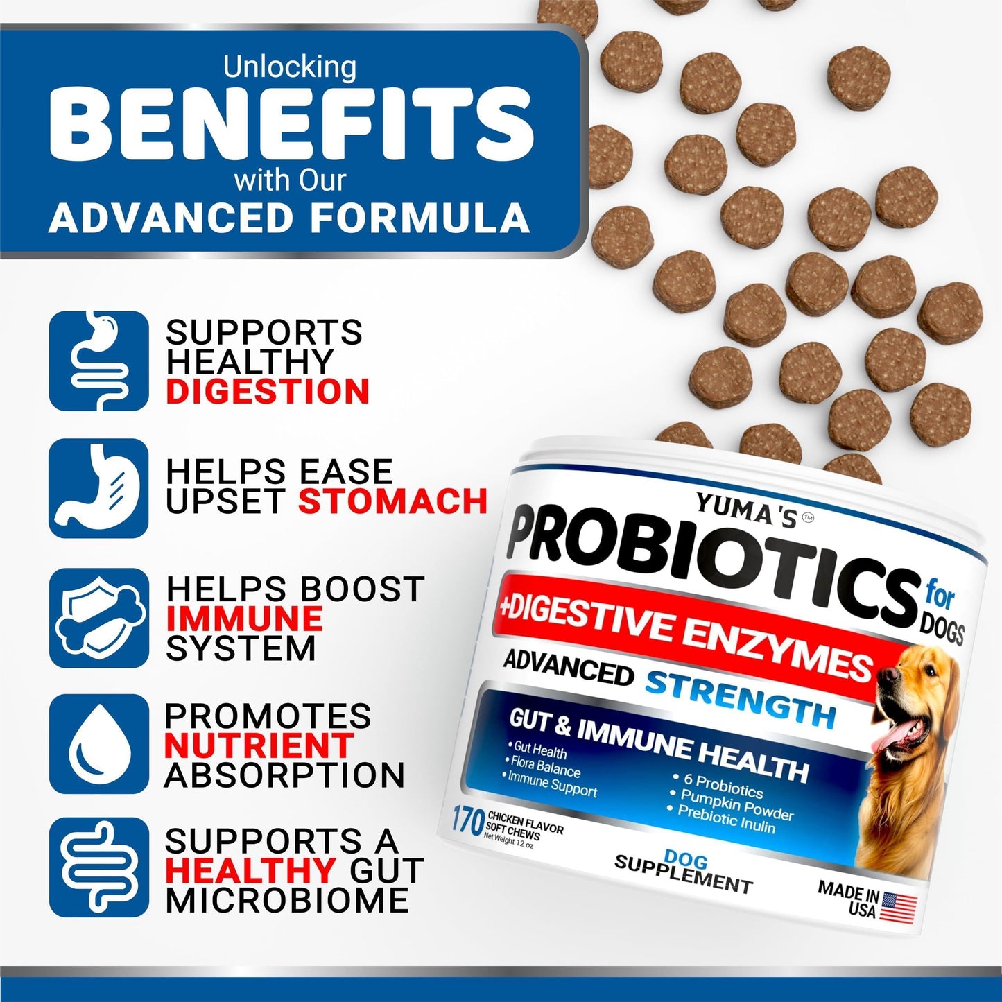 Healthy Gut Dog Probiotic Chews